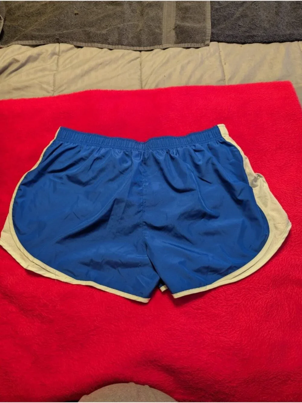 Nike Dry Tempo Running Shorts Womens 2XL Blue White Athletic Track 3
